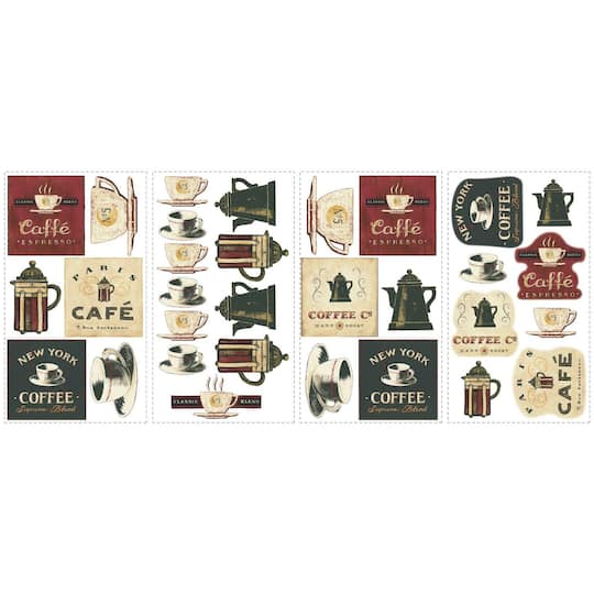 RoomMates Coffee House Peel & Stick Wall Decals | Michaels®